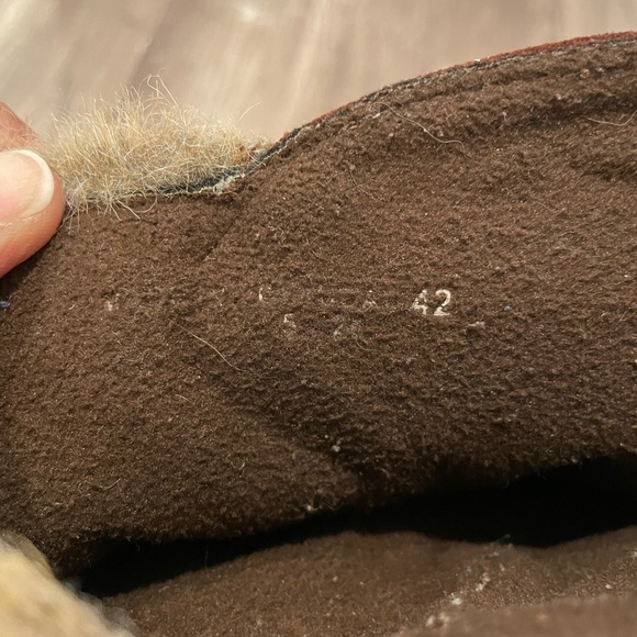 Dansko Fyodora Tribal Western Brown Suede Mid Calf Faux Fur Boots - Picture 9 of 12